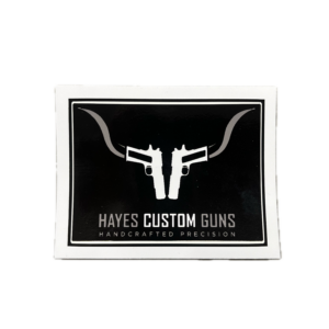 Hayes Custom Guns 4" x 3" sticker